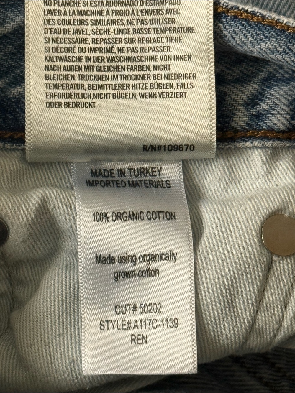 AGOLDE Ren High Rise Wide Leg Jeans Cosmos Wash Size 26 - Picture 4 of 5